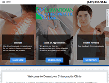 Tablet Screenshot of chiropractorindowntownminneapolis.com